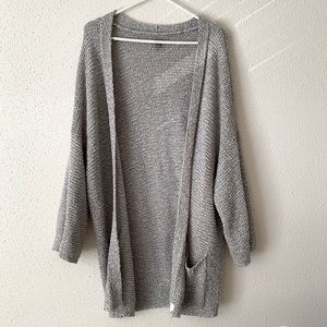 Aerie Heather / Light Grey Cardigan Size M